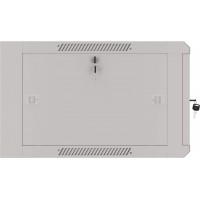 Szafa Instalacyjna Rack Wisząca 19" 6u 570x600 Szybki Montaż Szara Lanberg Flat Pack