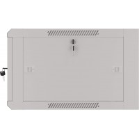 Szafa Instalacyjna Rack Wisząca 19" 6u 570x600 Szybki Montaż Szara Lanberg Flat Pack