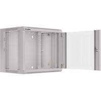 Szafa Instalacyjna Rack Wisząca 19" 9u 570x450 Szybki Montaż Szara Lanberg Flat Pack