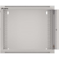 Szafa Instalacyjna Rack Wisząca 19" 9u 570x450 Szybki Montaż Szara Lanberg Flat Pack