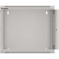 Szafa Instalacyjna Rack Wisząca 19" 9u 570x600 Szybki Montaż Szara Lanberg Flat Pack