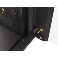 Szafa Instalacyjna Rack Wisząca 19" 12u 570x450 Szybki Montaż Czarna Lanberg Flat Pack