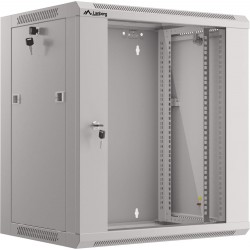 Szafa Instalacyjna Rack Wisząca 19" 12u 570x450 Szybki Montaż Szara Lanberg Flat Pack