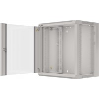 Szafa Instalacyjna Rack Wisząca 19" 12u 570x450 Szybki Montaż Szara Lanberg Flat Pack