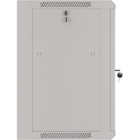 Szafa Instalacyjna Rack Wisząca 19" 12u 570x450 Szybki Montaż Szara Lanberg Flat Pack