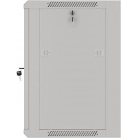 Szafa Instalacyjna Rack Wisząca 19" 12u 570x450 Szybki Montaż Szara Lanberg Flat Pack