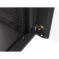 Szafa Instalacyjna Rack Wisząca 19" 12u 570x600 Szybki Montaż Czarna Lanberg Flat Pack