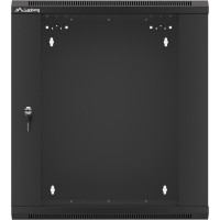 Szafa Instalacyjna Rack Wisząca 19" 12u 570x600 Szybki Montaż Czarna Lanberg Flat Pack