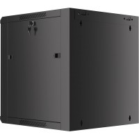 Szafa Instalacyjna Rack Wisząca 19" 12u 570x600 Szybki Montaż Czarna Lanberg Flat Pack