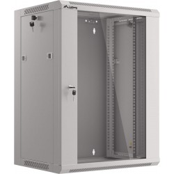 Szafa Instalacyjna Rack Wisząca 19" 15u 570x450 Szybki Montaż Szara Lanberg Flat Pack