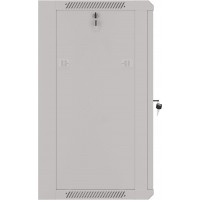 Szafa Instalacyjna Rack Wisząca 19" 15u 570x450 Szybki Montaż Szara Lanberg Flat Pack