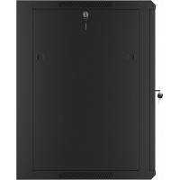 Szafa Instalacyjna Rack Wisząca 19" 15u 570x600 Szybki Montaż Czarna Lanberg Flat Pack