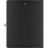 Szafa Instalacyjna Rack Wisząca 19" 15u 570x600 Szybki Montaż Czarna Lanberg Flat Pack