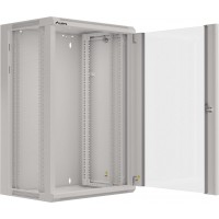 Szafa Instalacyjna Rack Wisząca 19" 18u 570x450 Szybki Montaż Szara Lanberg Flat Pack