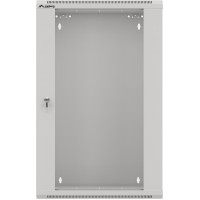 Szafa Instalacyjna Rack Wisząca 19" 18u 570x450 Szybki Montaż Szara Lanberg Flat Pack