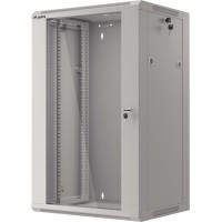 Szafa Instalacyjna Rack Wisząca 19" 18u 570x450 Szybki Montaż Szara Lanberg Flat Pack