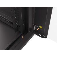 Szafa Instalacyjna Rack Wisząca 19" 18u 570x600 Szybki Montaż Czarna Lanberg Flat Pack