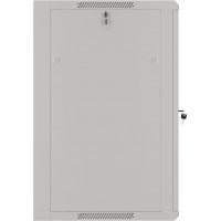 Szafa Instalacyjna Rack Wisząca 19" 18u 570x600 Szybki Montaż Szara Lanberg Flat Pack