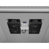 Szafa Instalacyjna Rack Stojąca 19" 27u 600x800 IP55 Szara Lanberg Złożona