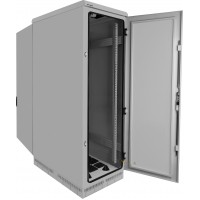 Szafa Instalacyjna Rack Stojąca 19" 27u 600x1000 IP55 Szara Lanberg Złożona