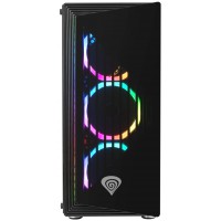 Obudowa Genesis Irid 400 RGB Midi Tower Z Oknem Bez Zasilacza Wentylatory Led RGB