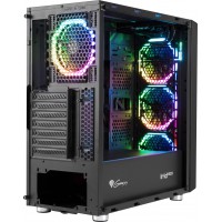 Obudowa Genesis Irid 400 RGB Midi Tower Z Oknem Bez Zasilacza Wentylatory Led RGB