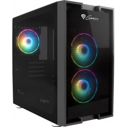 Obudowa Genesis Irid 353 ARGB Micro Tower Z Oknem, USB 3.0, Bez Zasilacza