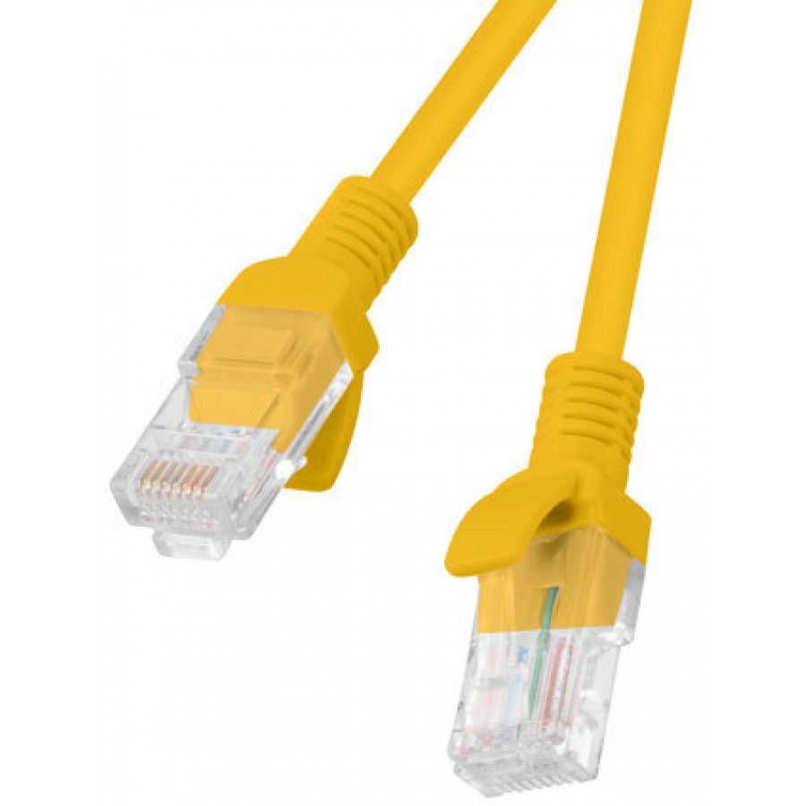 Patchcord Kat.5e 0.25m Pomarańczowy Lanberg