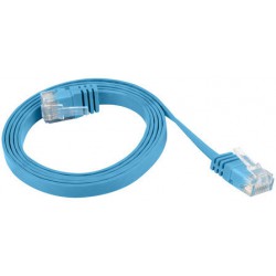 Patchcord Kat.5e Płaski 0.5m Niebieski Lanberg