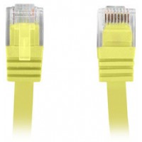 Patchcord Kat.5e Płaski 5m Żółty Lanberg