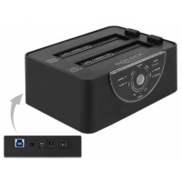 Stacja Dokująca HDD Delock Sata Dual 2.5”+3.5” HDD USB-B 3.0 Czarny Delock