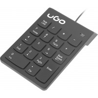 Klawiatura Ugo Askja K140 Numeryczna Czarna USB Przewodowa