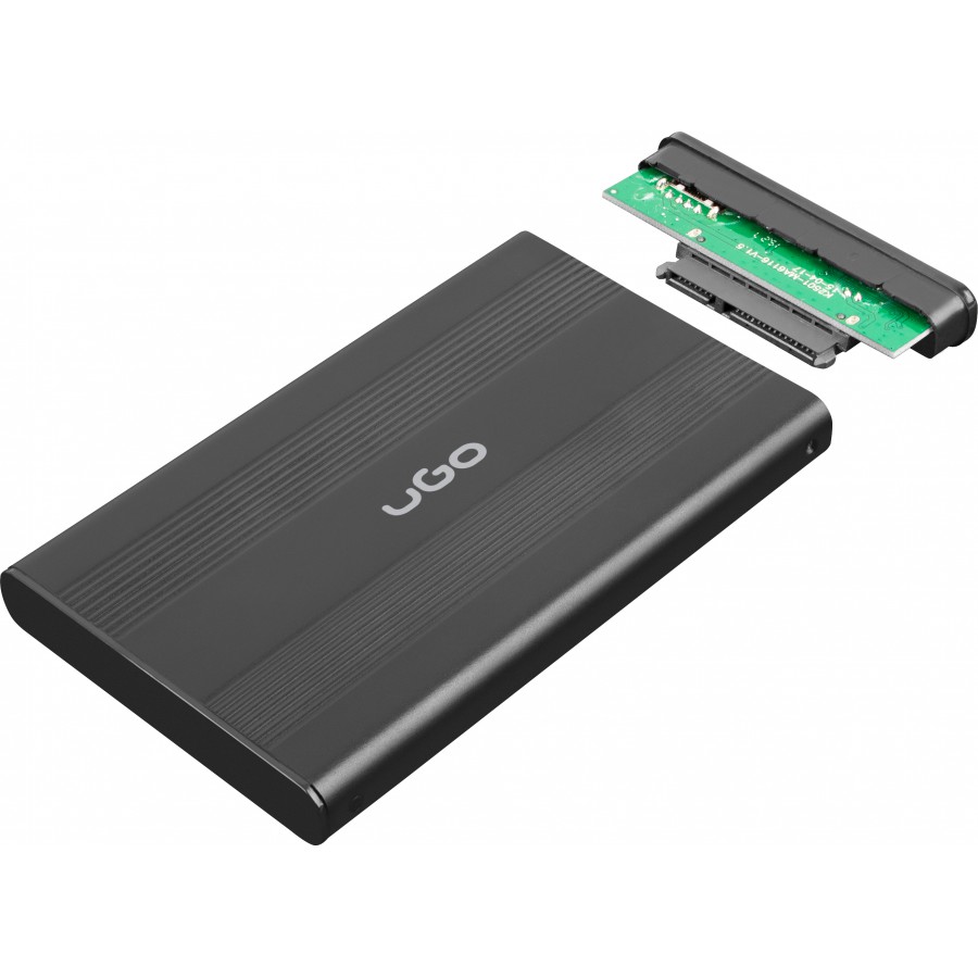 Obudowa HDD/SSD Zewnętrzna Ugo Marapi S130 2.5” USB 3.0 Aluminium Czarna