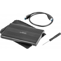 Obudowa HDD/SSD Zewnętrzna Ugo Marapi S130 2.5” USB 3.0 Aluminium Czarna