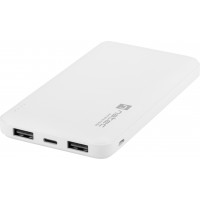 Power Bank Natec Extreme Media Trevi Slim 10000mAh 2x USB-A + 1x USB-C Biały