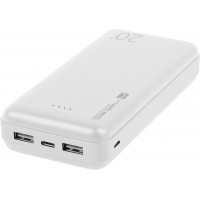 Power Bank Natec Extreme Media Trevi 20000mAh 2x USB-A + 1x USB-C Biały