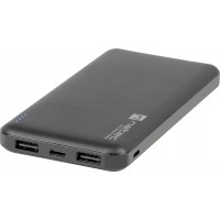 Power Bank Natec Extreme Media Trevi Slim 10000mAh 2x USB-A + 1x USB-C Czarny