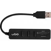 Hub USB 2.0 Ugo Maipo Hu200 3-Porty + Czytnik SD/Micro SD