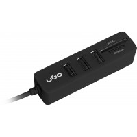 Hub USB 2.0 Ugo Maipo Hu200 3-Porty + Czytnik SD/Micro SD