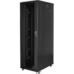 Szafa Instalacyjna Rack Stojąca 19" 42u 800x1200 Czarna Lanberg Flat Pack