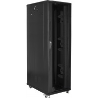 Szafa Instalacyjna Rack Stojąca 19" 42u 800x1200 Czarna Lanberg Flat Pack