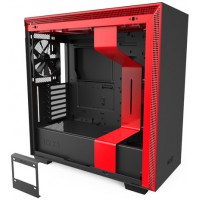 Obudowa Nzxt H710 Midi Tower Z Oknem Bez Zasilacza Czarno-Czerwona