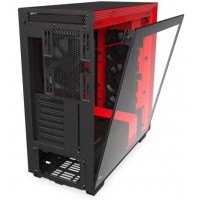 Obudowa Nzxt H710 Midi Tower Z Oknem Bez Zasilacza Czarno-Czerwona