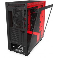 Obudowa Nzxt H710i Midi Tower Z Oknem Bez Zasilacza Czarno-Czerwona