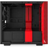 Obudowa Nzxt H210 Mini-ITX Tower Z Oknem Bez Zasilacza Czarno-Czerwona