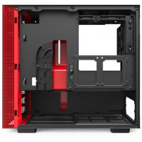 Obudowa Nzxt H210 Mini-ITX Tower Z Oknem Bez Zasilacza Czarno-Czerwona