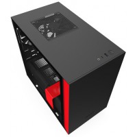 Obudowa Nzxt H210 Mini-ITX Tower Z Oknem Bez Zasilacza Czarno-Czerwona