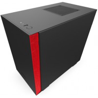 Obudowa Nzxt H210 Mini-ITX Tower Z Oknem Bez Zasilacza Czarno-Czerwona