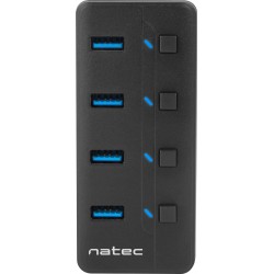 Hub USB 3.0 Natec Mantis 2 4-Porty Z Włącznikiem+Zasilacz