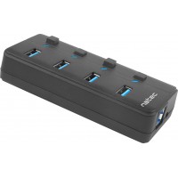 Hub USB 3.0 Natec Mantis 2 4-Porty Z Włącznikiem+Zasilacz